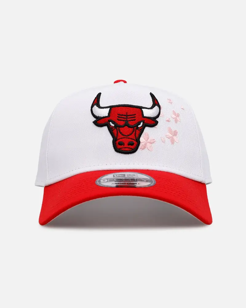 New Era Chicago Bulls 'Cherry Blossoms' 9Forty A-Frame Snapback Official Team Color 1
