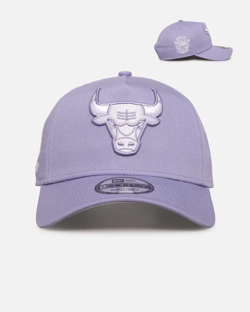New Era Chicago Bulls 'Chicago Bulls Polychromatic' 9Forty A-Frame Snapback Lavender 1