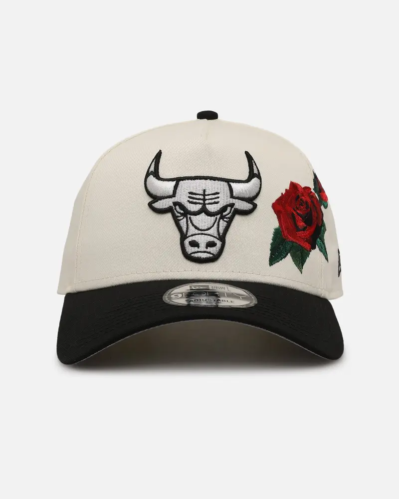 New Era Chicago Bulls 'Chrome Black Roses' 9Forty A-Frame Snapback Chrome/Black 1