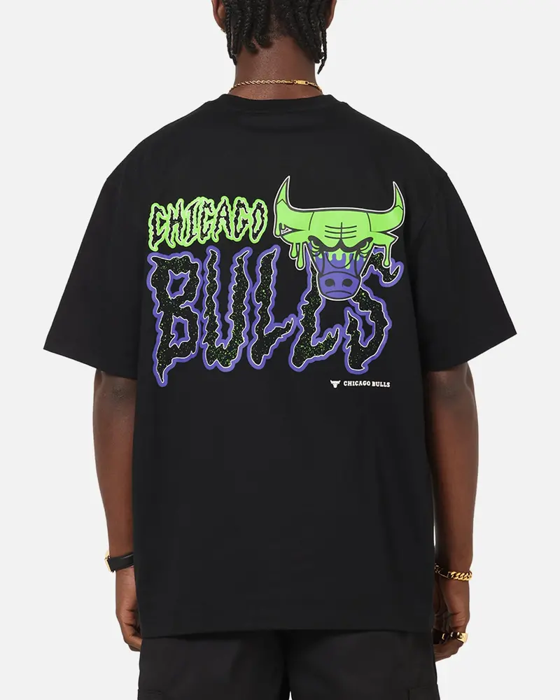 New Era Chicago Bulls Drip T-Shirt Black 1