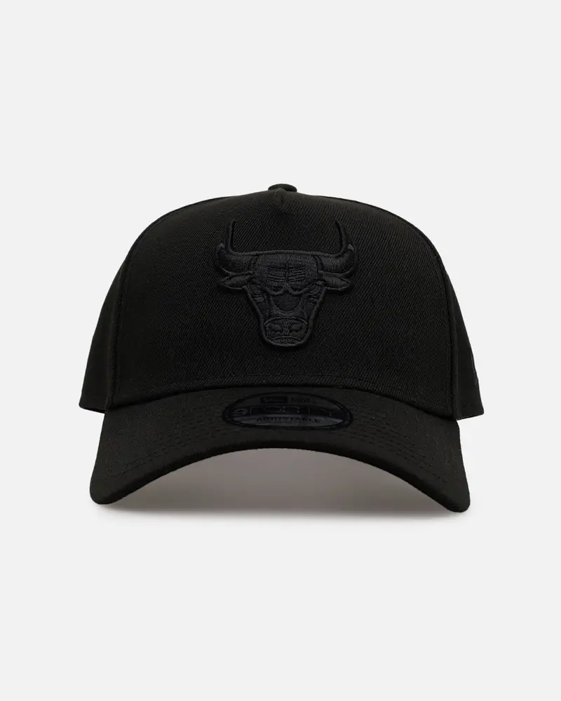 New Era Chicago Bulls 'Easy Black' 9Forty A-Frame Snapback Black/Black 1