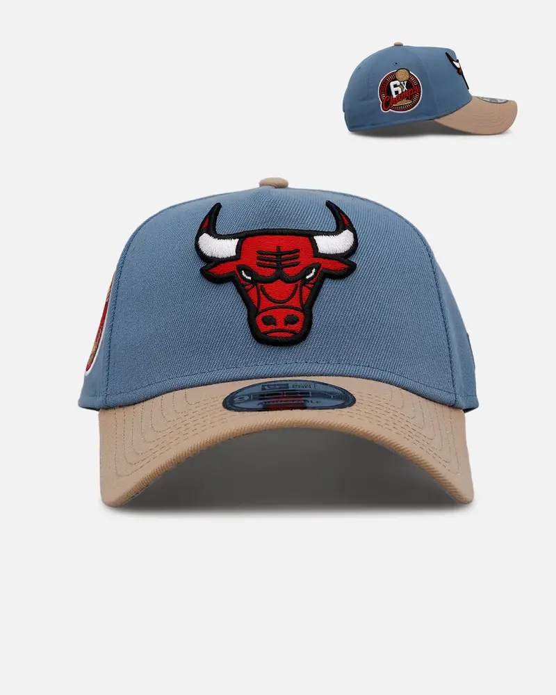 New Era Chicago Bulls 'Easy Breezy' 9Forty A-Frame Snapback Blue/Tan 1