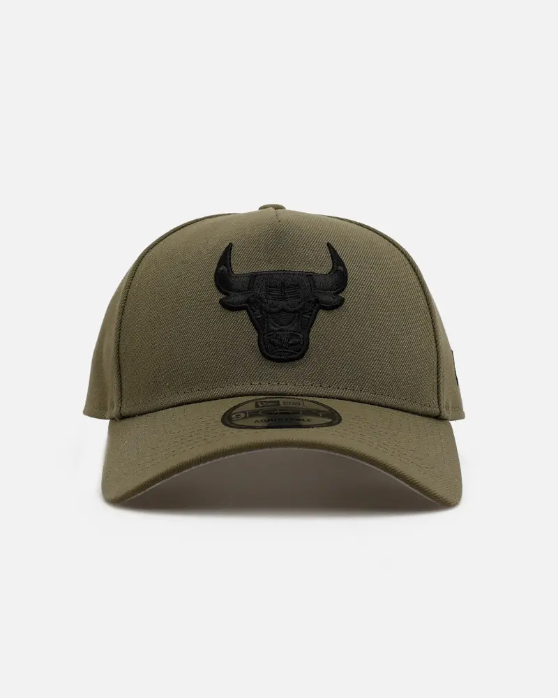 New Era Chicago Bulls 'Easy Olive' 9Forty A-Frame Snapback Olive 1