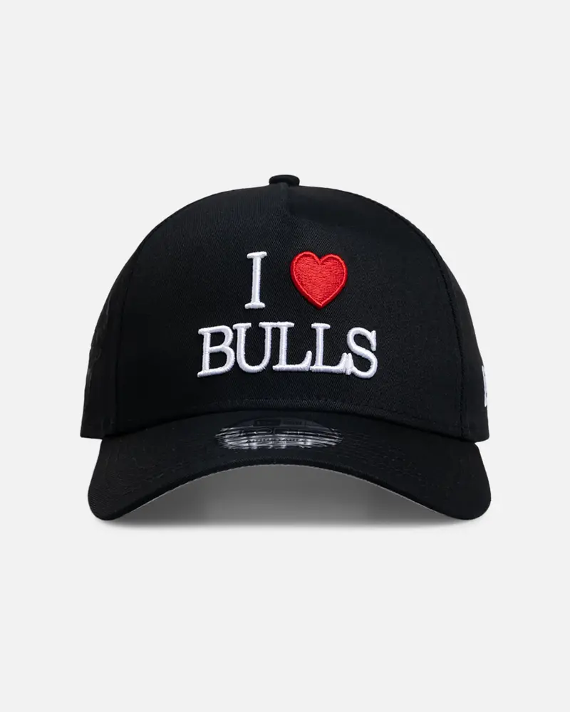 New Era Chicago Bulls 'Lovers' 9Forty A-Frame Snapback Black 1