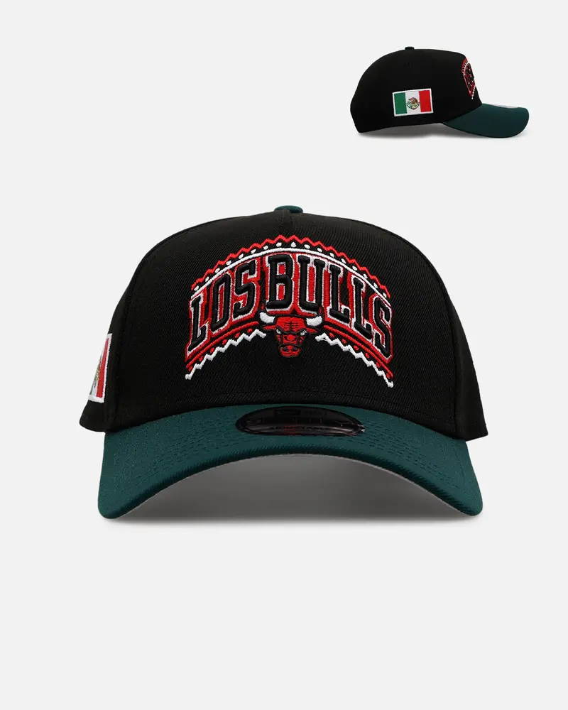 New Era Chicago Bulls 'Mexican Independence Day 2.0' 9Forty A-Frame Snapback Black/Green 1
