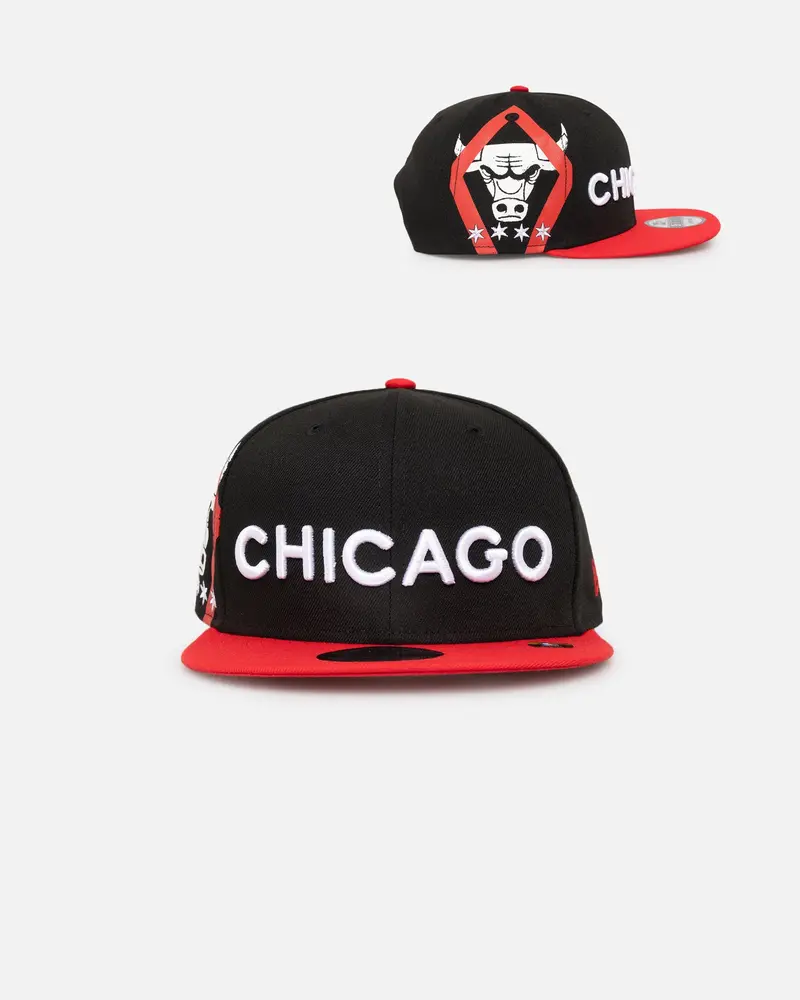 New Era Chicago Bulls Nba City Edition 9Fifty Snapback Black 1