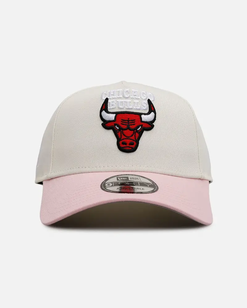 New Era Chicago Bulls 'Pink Lemonade' 9Forty A-Frame Snapback Pink/Yellow 1