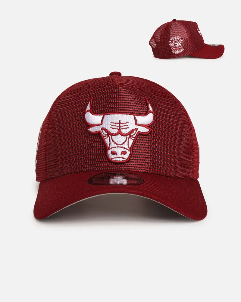 New Era Chicago Bulls 'Polychromatic Mesh' 9Forty A-Frame Snapback Cardinal 1