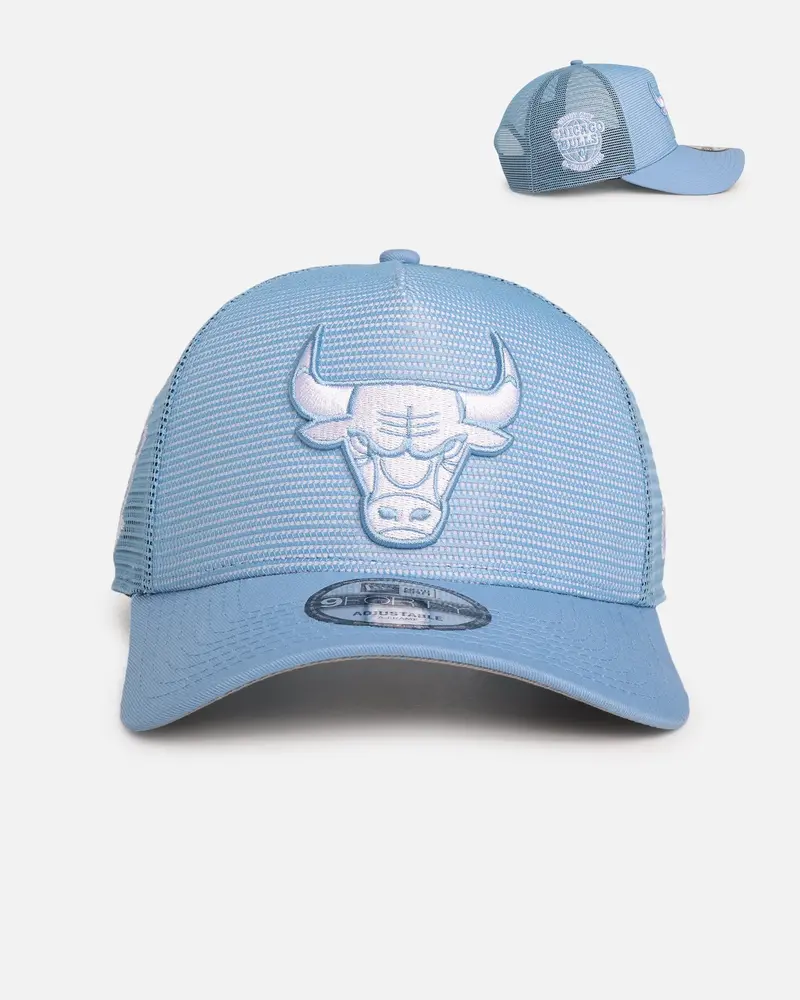 New Era Chicago Bulls 'Polychromatic Mesh' 9Forty A-Frame Snapback Sky 1