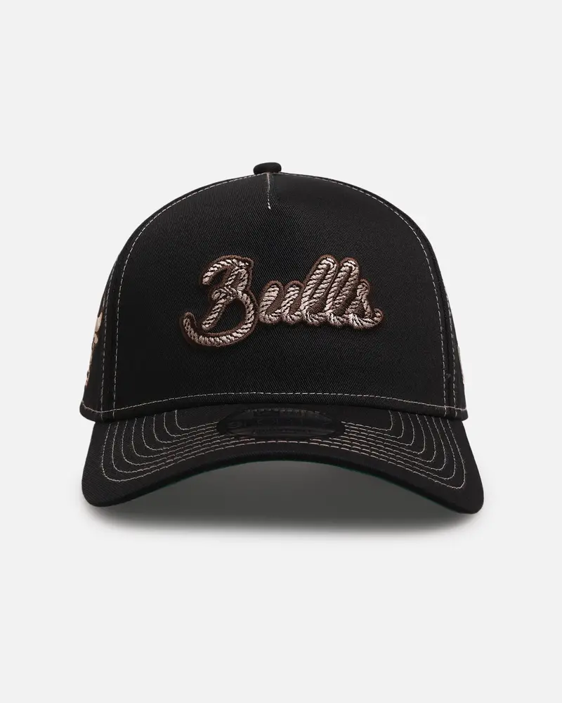 New Era Chicago Bulls 'Rope Script' 9Forty A-Frame Snapback Black/White 1