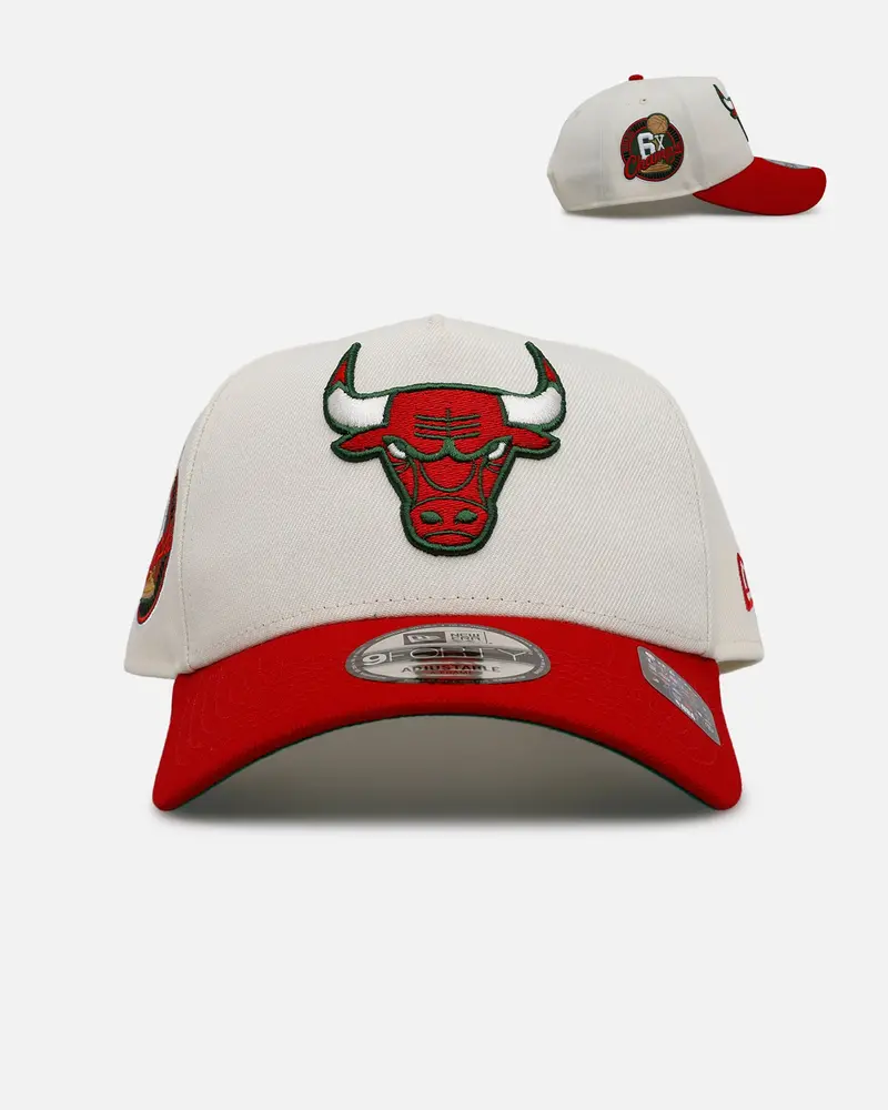 New Era Chicago Bulls 'Strawberry' 9Forty A-Frame Snapback Chrome/Red 1