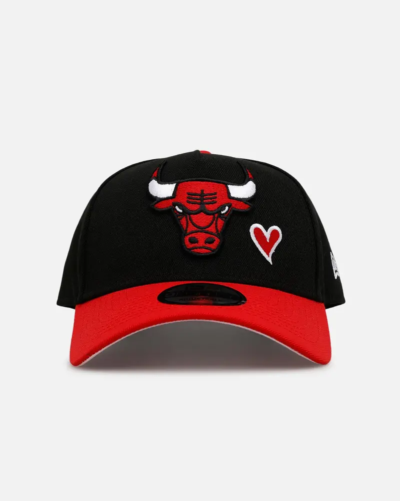 New Era Chicago Bulls 'Team Color Hearts' 9Forty A-Frame Snapback Official Team Color 1