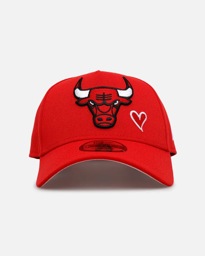 New Era Chicago Bulls 'Team Color Hearts' 9Forty A-Frame Snapback Official Team Color 1