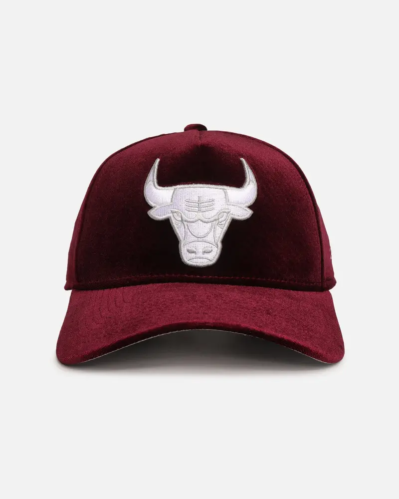New Era Chicago Bulls 'Velvet Dreams' 9Forty A-Frame Snapback Maroon/Grey 1