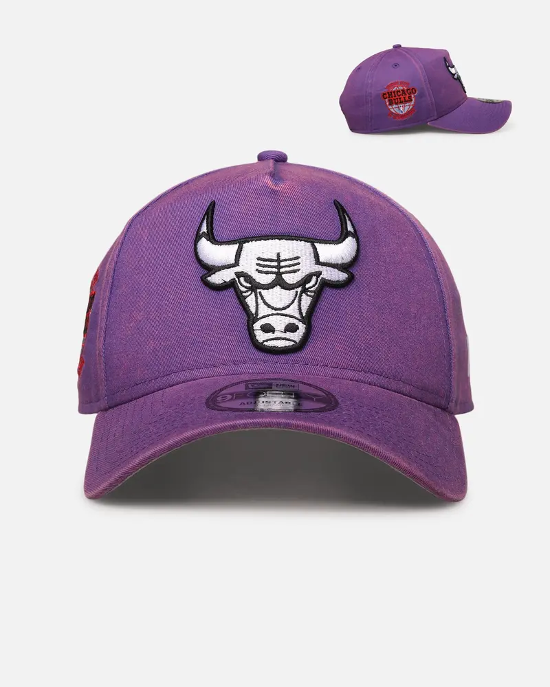 New Era Chicago Bulls 'Washed Purple' 9Forty A-Frame Snapback Washed Purple 1