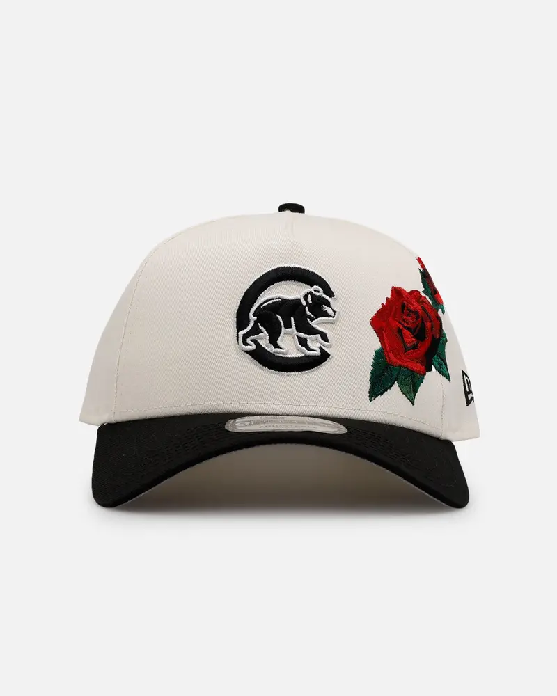 New Era Chicago Cubs 'Chrome Black Roses' 9Forty A-Frame Snapback Chrome/Black 1