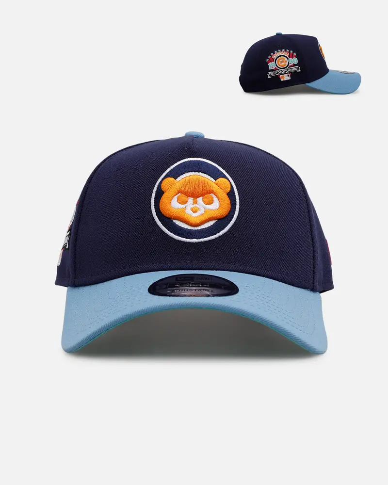 New Era Chicago Cubs 'Coral' 9Forty A-Frame Snapback Navy/Sky 1