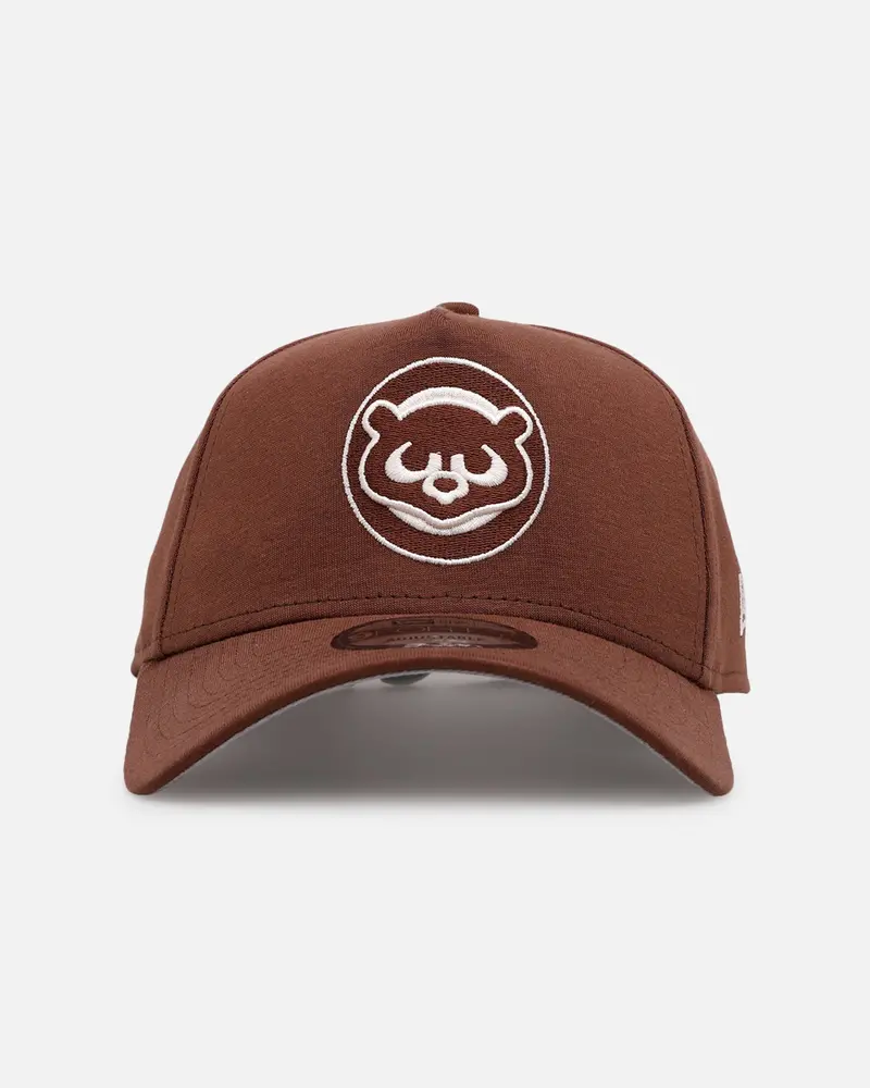 New Era Chicago Cubs 'Cozy 2.0' 9Forty A-Frame Strapback Brown 1