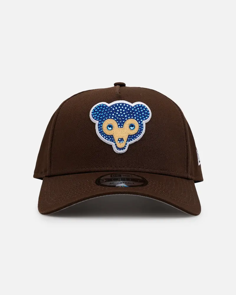 New Era Chicago Cubs 'Diamante' 9Forty A-Frame Snapback Walnut 1