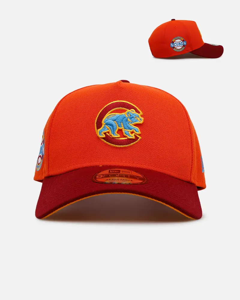 New Era Chicago Cubs 'Horizon' 9Forty A-Frame Snapback Orange 1