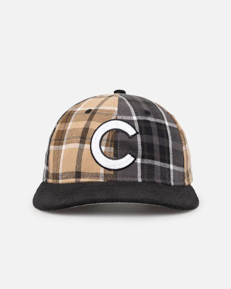 New Era Chicago Cubs 'Multi Panel Plaid' 9Fifty High Crown Strapback Plaid 1