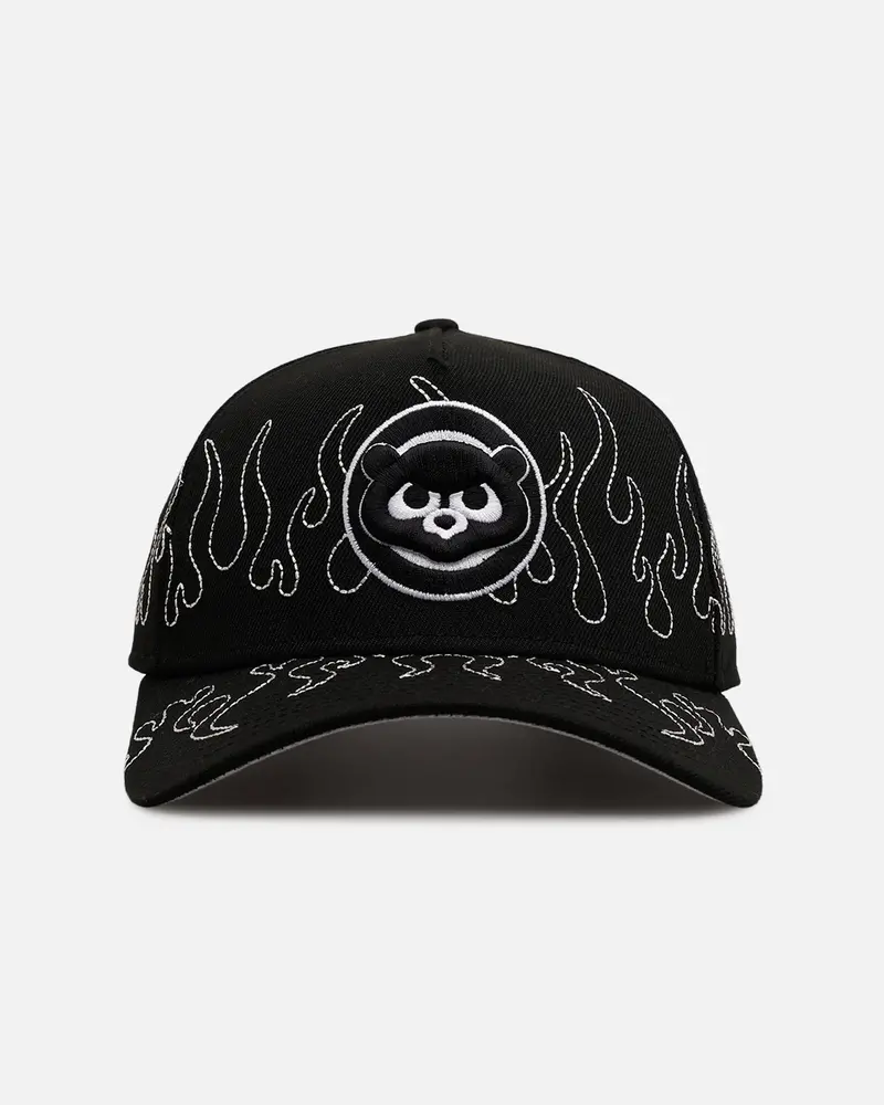 New Era Chicago Cubs 'Outline Flames' 9Forty A-Frame Snapback Black 1