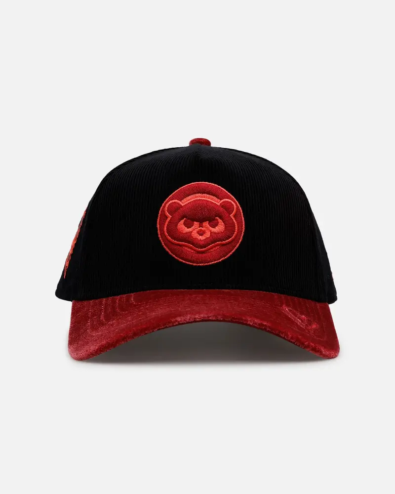 New Era Chicago Cubs 'Velvet Cord Certified Lover' 9Forty A-Frame Premium Corduroy Snapback Black 1