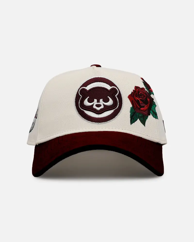 New Era Chicago Cubs 'Velvet Roses' 9Forty A-Frame Snapback Chrome 1