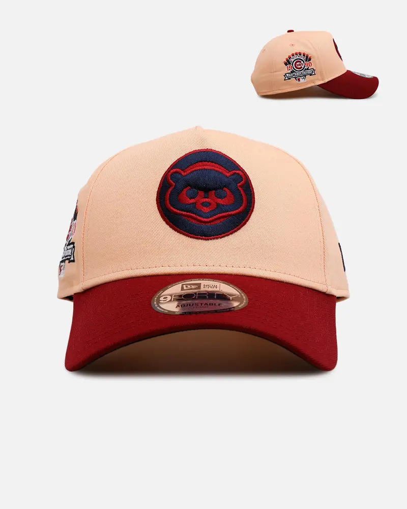 New Era Chicago Cubs 'Volcano' 9Forty A-Frame Snapback Peach 1