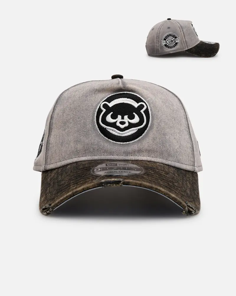 New Era Chicago Cubs 'Washed Storm Gray' 9Forty A-Frame Snapback Gray 1