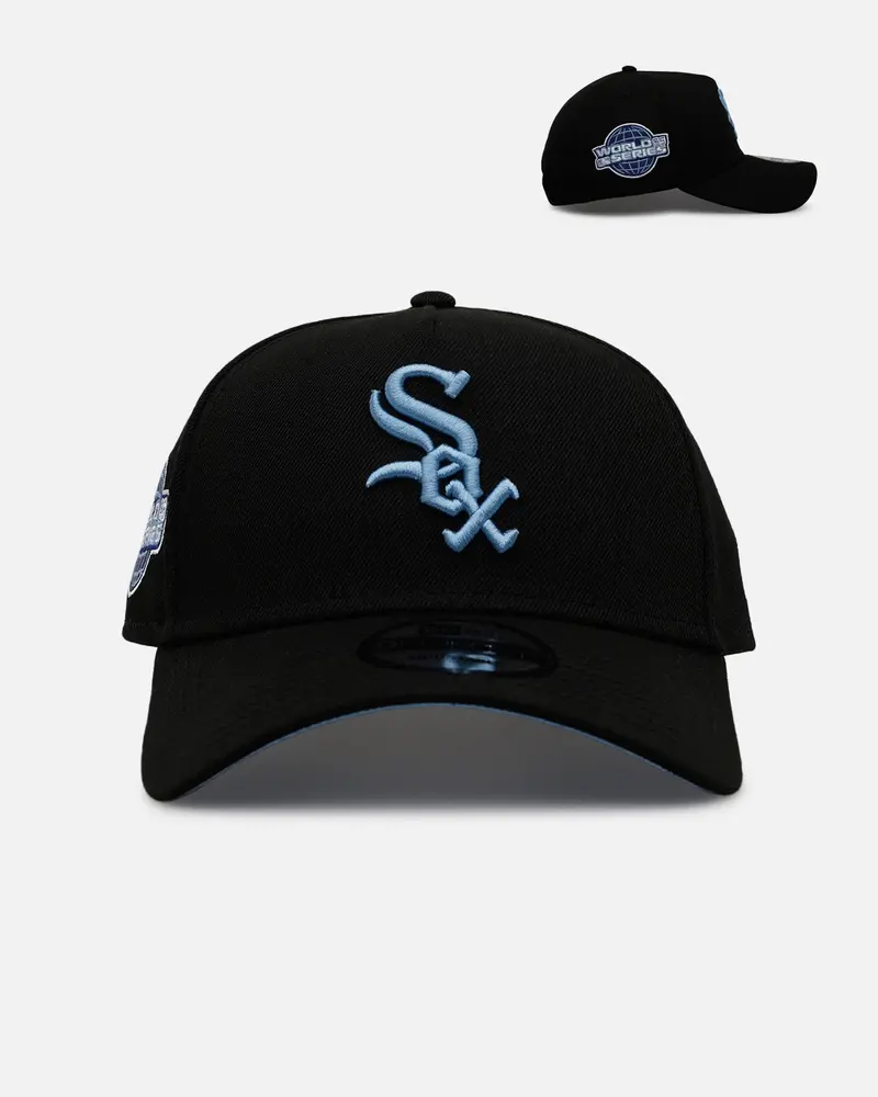 New Era Chicago White Sox 'Black And Sky Blue' 9Forty A-Frame Snapback Black/Sky Blue 1