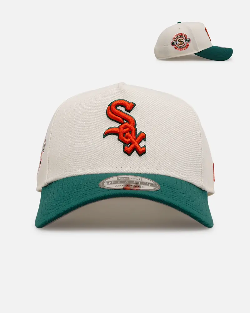 New Era Chicago White Sox 'Citrus' 9Forty A-Frame Snapback Chrome/Green/Orange 1