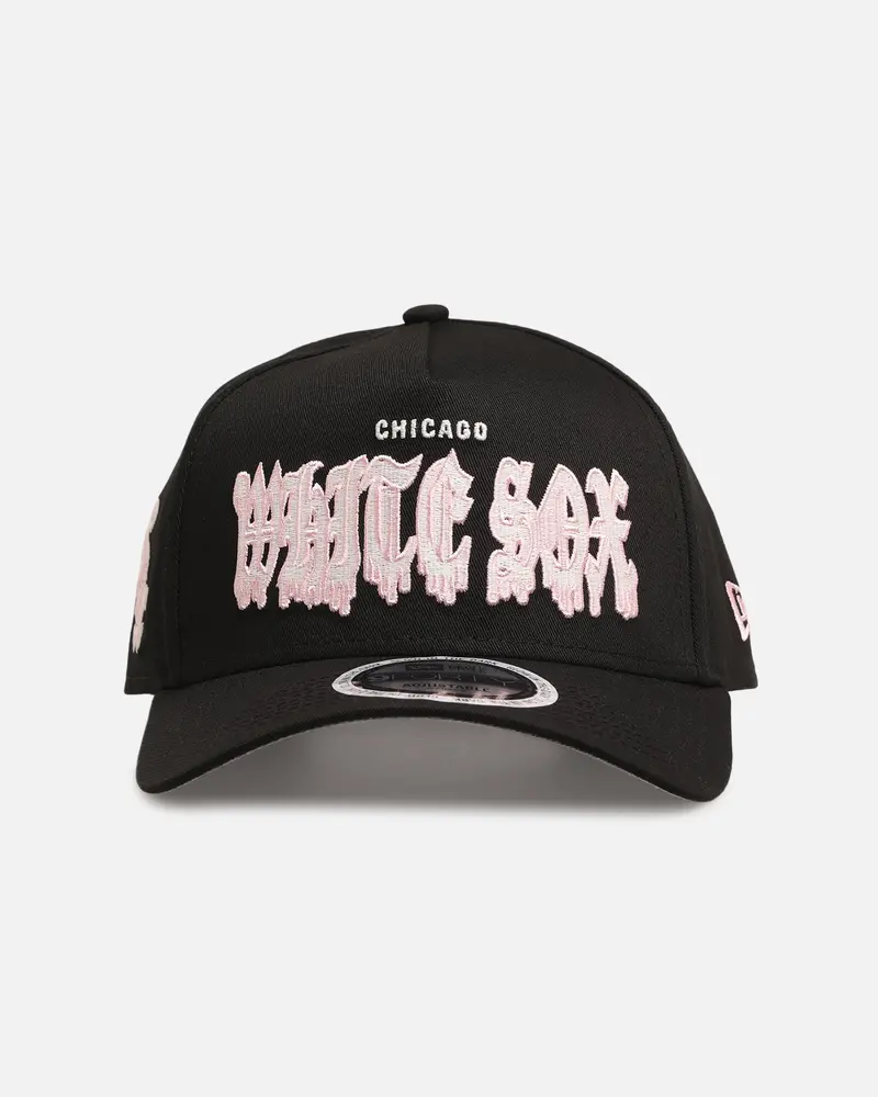 New Era Chicago White Sox 'Drip Glow Script' 9Forty A-Frame Snapback Black/Pink 1