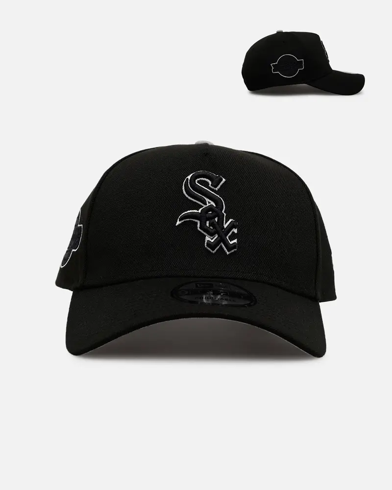 New Era Chicago White Sox 'Outline' 9Forty A-Frame Snapback Black 1