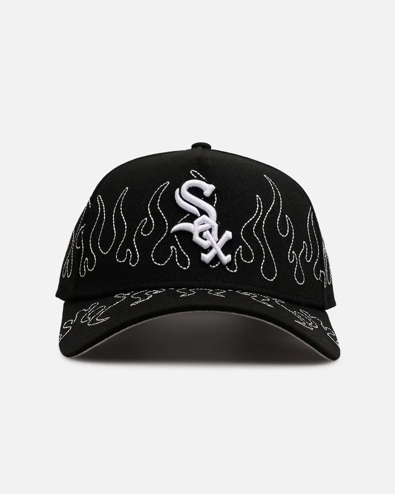 New Era Chicago White Sox 'Outline Flames' 9Forty A-Frame Snapback Black 1