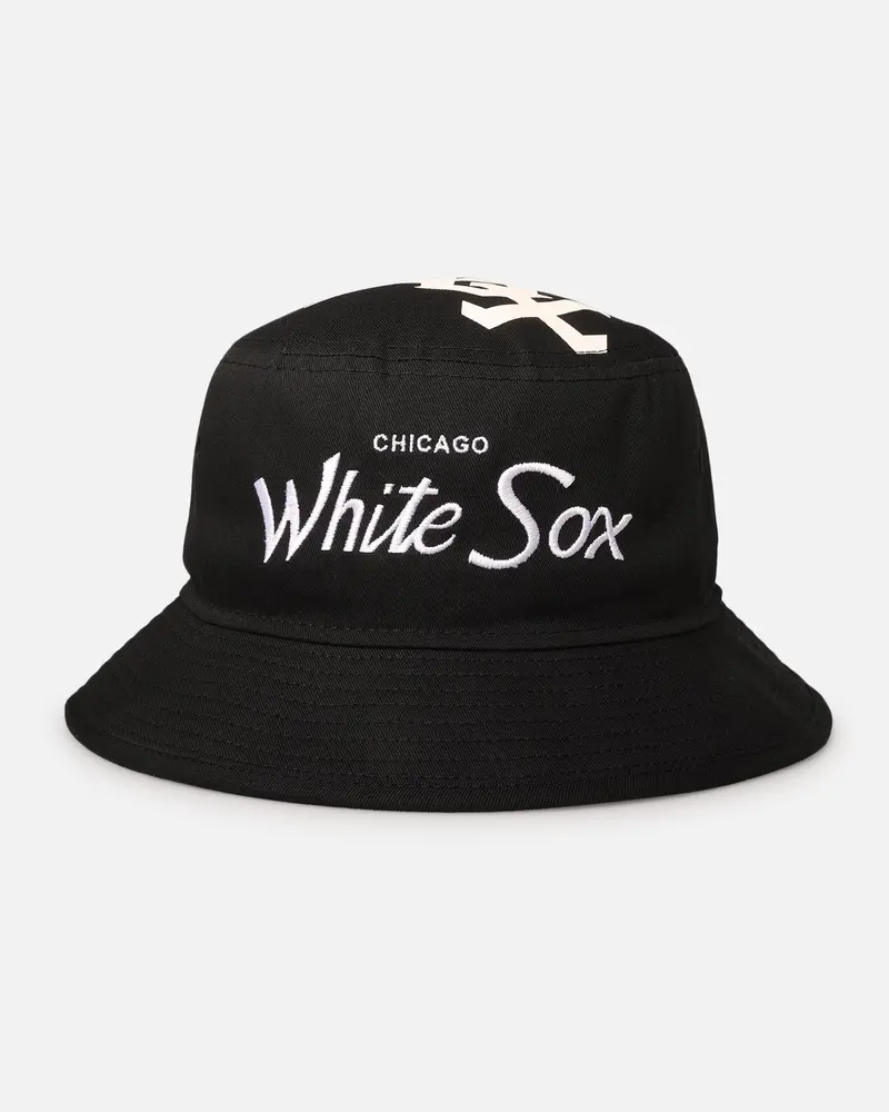 New Era Chicago White Sox 'Script' Bucket Hat Official Team Colour 1