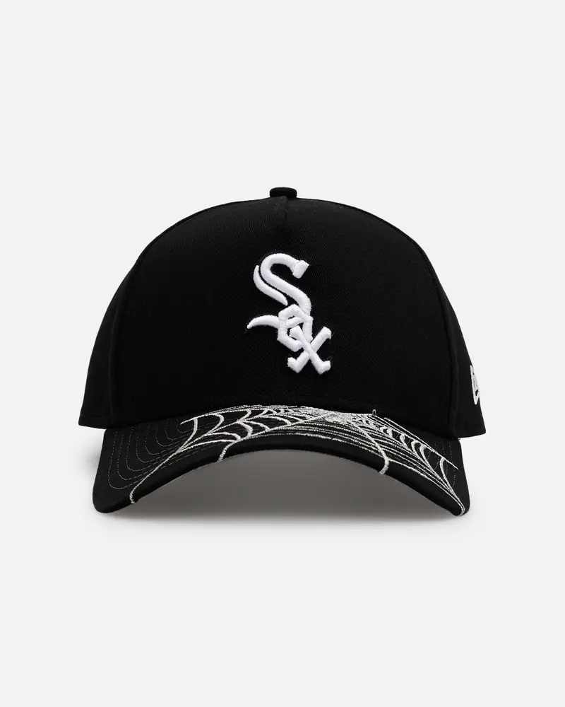 New Era Chicago White Sox 'Spider Web Visor' 9Forty A-Frame Snapback Black 1