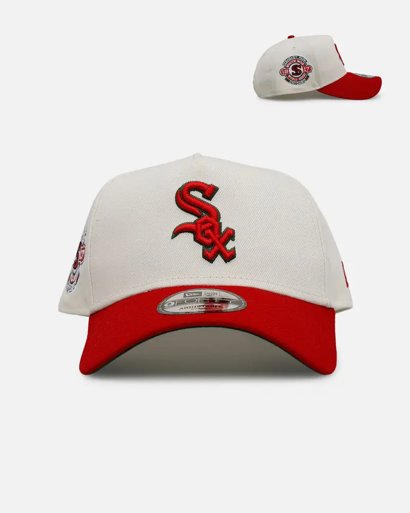 New Era Chicago White Sox 'Strawberry' 9Forty A-Frame Snapback Chrome/Red 1