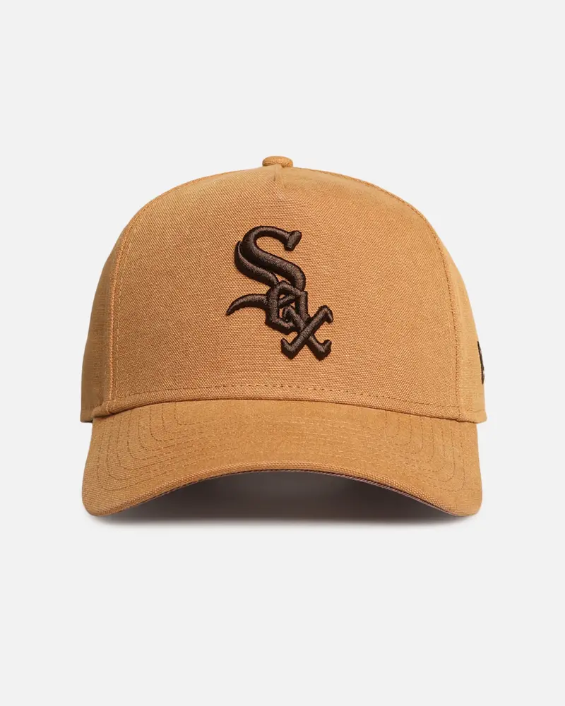 New Era Chicago White Sox 'Washed Canvas' 9Forty A-Frame Snapback Bronze 1