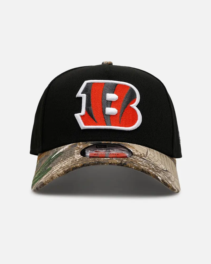 New Era Cincinnati Bengals 'Black Crown Realtree Visor' 9Forty A-Frame Snapback Realtree Edge/Black 1