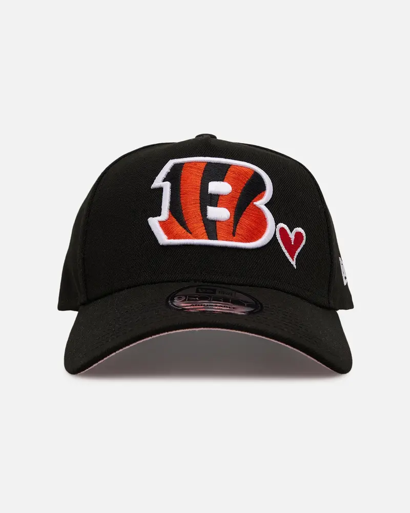 New Era Cincinnati Bengals 'Team Color Hearts' 9Forty A-Frame Snapback Official Team Color 1
