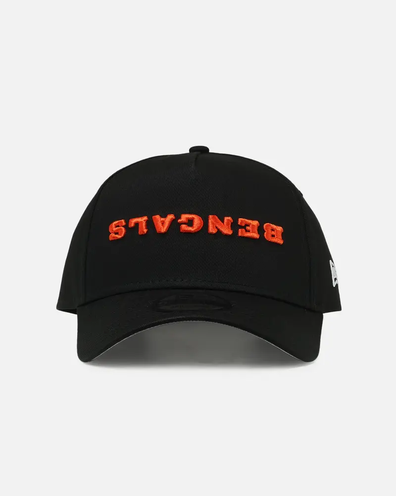 New Era Cincinnati Bengals 'Upside Down Logo' 9Forty A-Frame Snapback Black 1