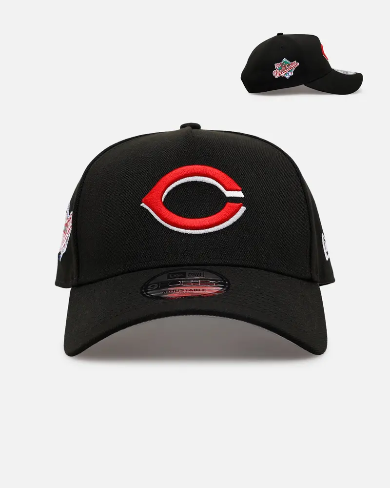 New Era Cincinnati Reds 'Black And Team Color' 9Forty A-Frame Snapback Black/Official Team Color 1
