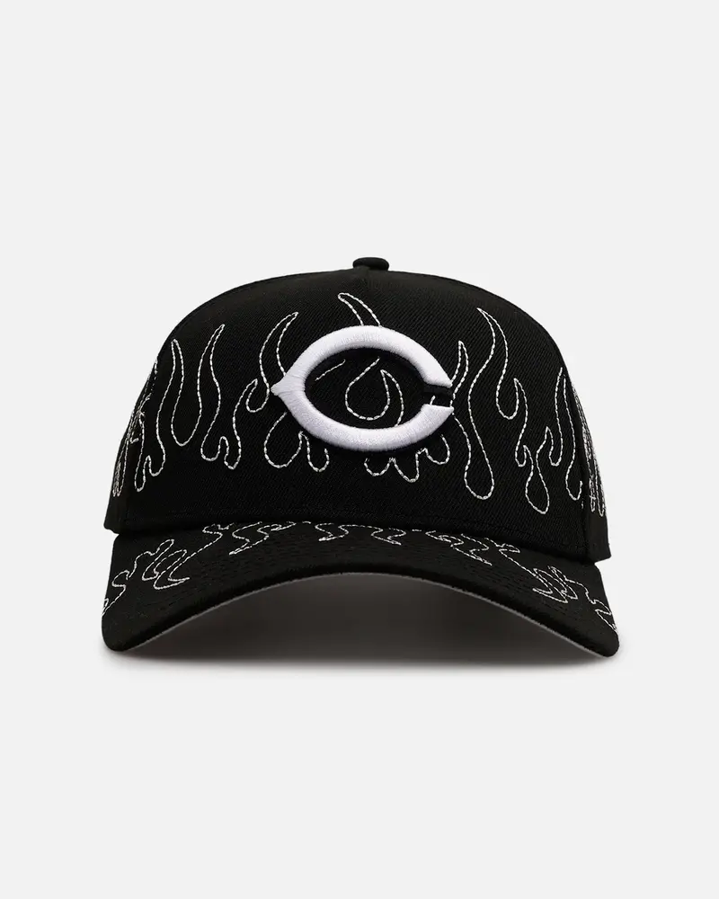 New Era Cincinnati Reds 'Outline Flames' 9Forty A-Frame Snapback Black 1