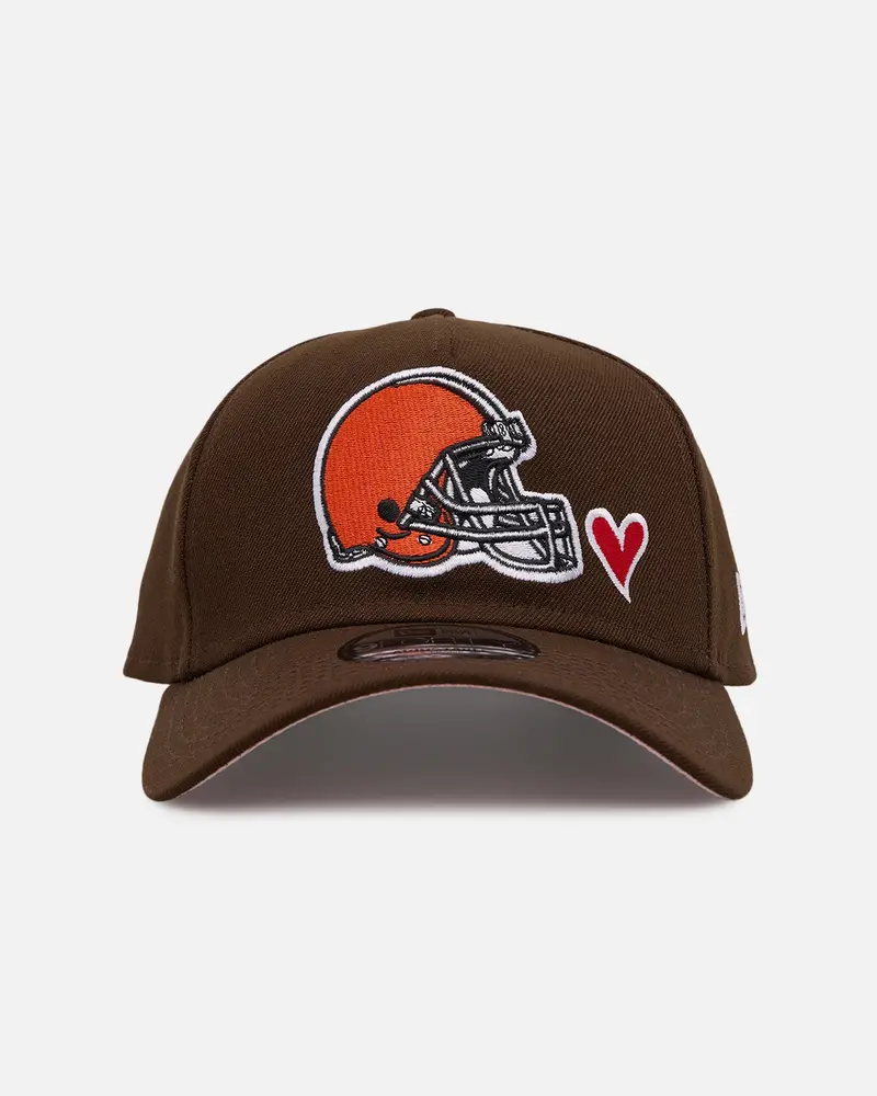New Era Cleveland Browns 'Team Color Hearts' 9Forty A-Frame Snapback Official Team Color 1