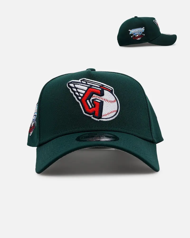 New Era Cleveland Guardians 'Evergreen' 9Forty A-Frame Snapback Dark Green 1