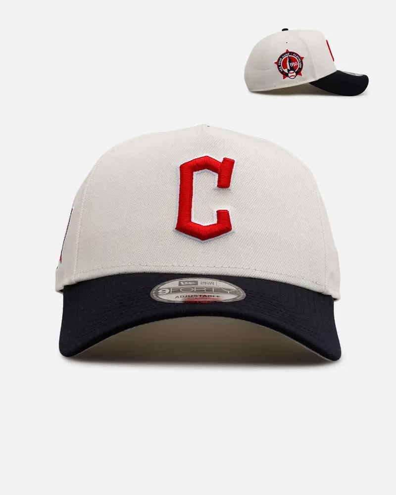 New Era Cleveland Guardians 'Team Color Visor' 9Forty A-Frame Snapback Chrome/Official Team Color 1