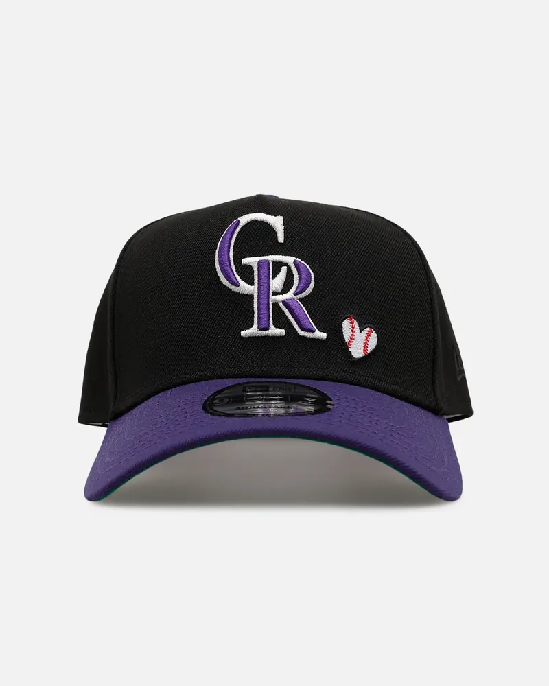 New Era Colorado Rockies 'Baseball Hearts' 9Forty A-Frame Snapback Official Team Color 1
