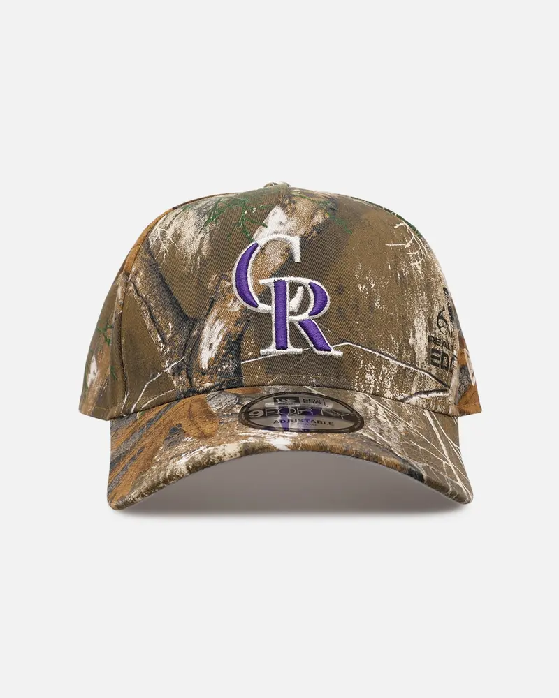 New Era Colorado Rockies 'Great Outdoors Part Ii' 9Forty A-Frame Snapback Real Tree Camo 1