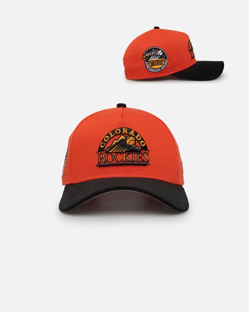 New Era Colorado Rockies 'Scary Nights' 9Forty A-Frame Snapback Orange/Black 1